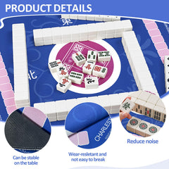 Qwiayeal Mahjong Mat precision weave delivers a smooth surface for tiles