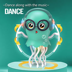Qxbuhe Interactive Octopus Toy sways, spins, and lights up playtime.