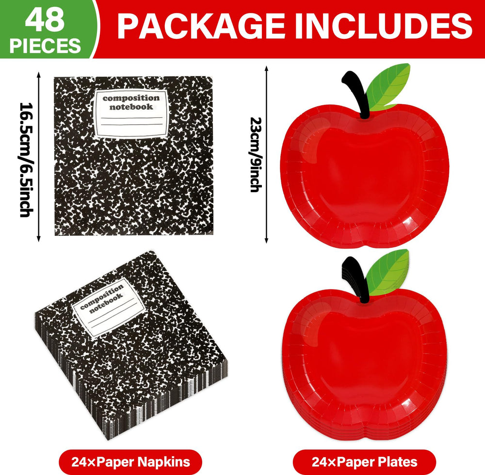 Qyeahkj composition notebook napkins, playful classroom decor for meals