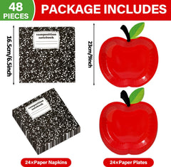 Qyeahkj composition notebook napkins, playful classroom decor for meals