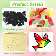 Qyeahkj transparent PVC stickers for easy, mess-free decorating.