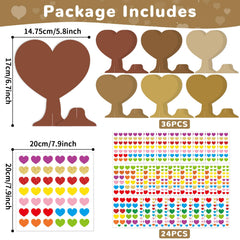Qyeahkj valentines 3D heart tree design close-up showing decorative potential.