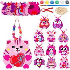 Qyeahkj Valentines heart crafts kit collection for kids, fostering at-home and classroom projects