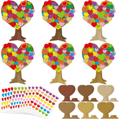 Qyeahkj valentines heart tree kit layout for classroom crafting inspiration.