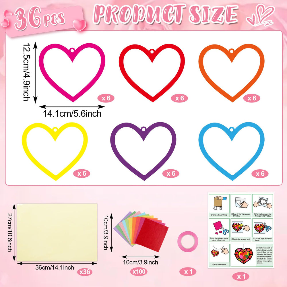 Qyeahkj tissue papers in bright colors for translucent stained-glass effect.