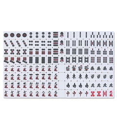 QYMZKA collection of 144 tiles spread for a complete Riichi setup