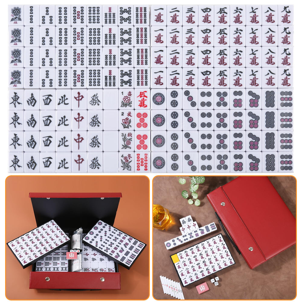 QYMZKA Riichi Mahjong compact case protects the set when stored