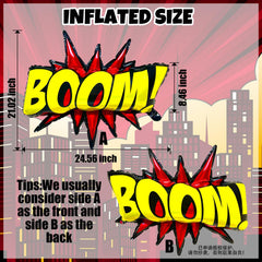 QZCPGP hero-theme foil balloons 24in perfect for dramatic birthday party setups.