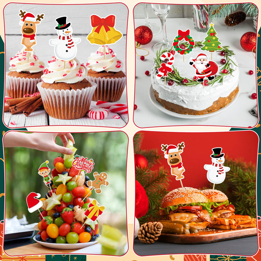 QZYL Gingerbread Man cupcake topper adds cozy holiday whimsy to treats.