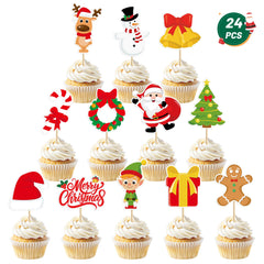 QZYL Santa Claus cupcake topper adds festive charm to cupcakes and desserts.