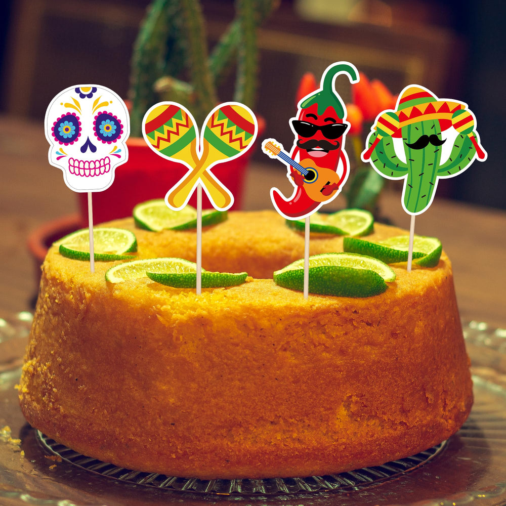 QZYL fiesta topper captures festive energy for desserts.