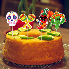 QZYL fiesta topper captures festive energy for desserts.