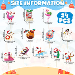 QZYL Flamingo summer cupcake topper brightens pool party treats.