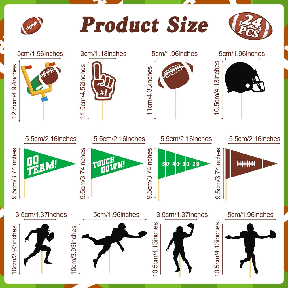 QZYL football helmet cake topper adds playful detail to cupcakes for game day celebrations.
