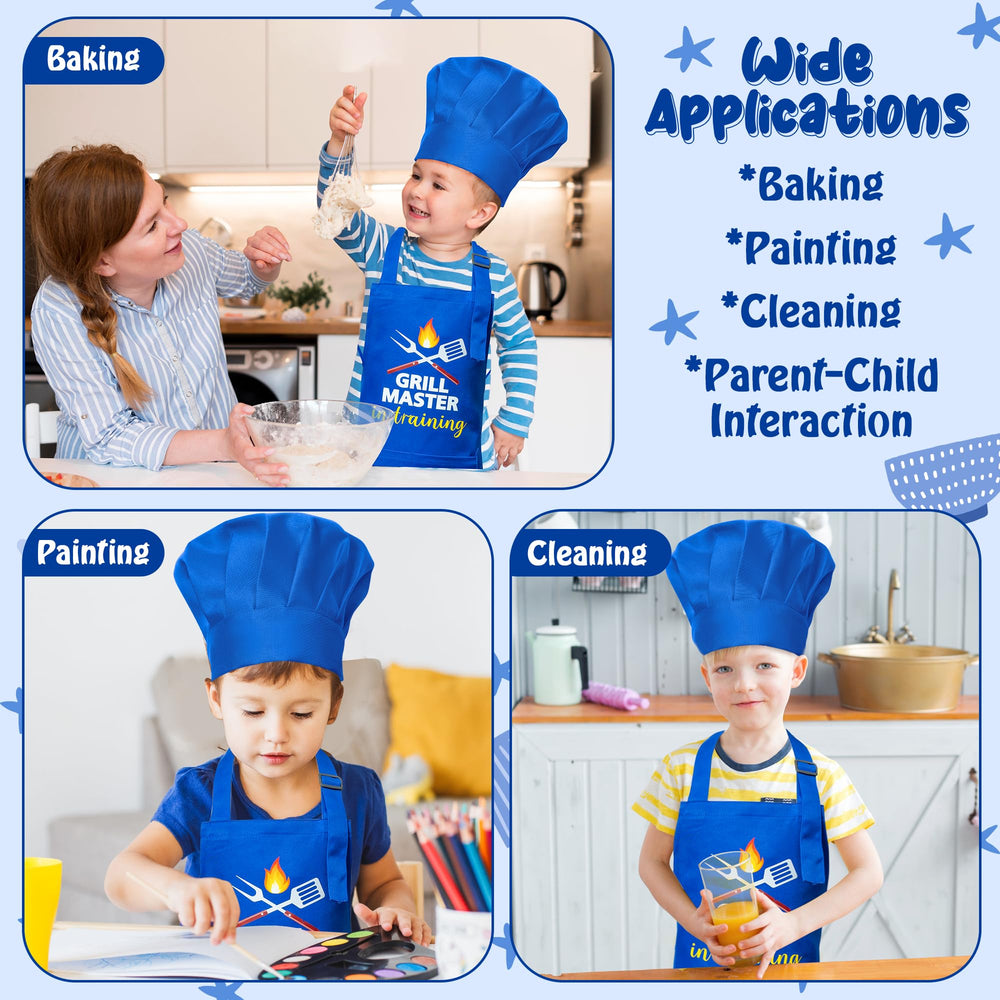 R HORSE grill master in training design inspires kids during cooking.