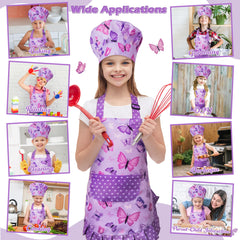 Kid wearing the R HORSE set during pretend play cooking
