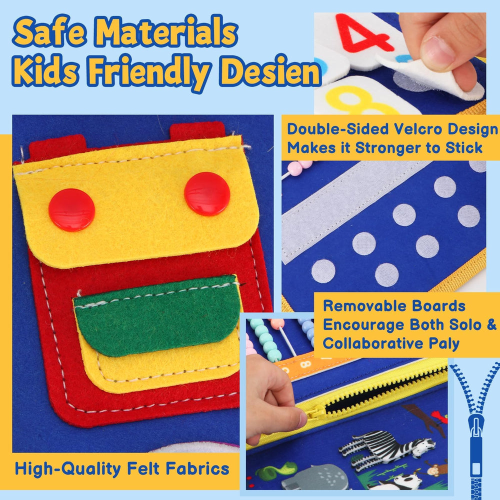 R RUCKERCO Busy Book buckle activity supports practical self-help skills