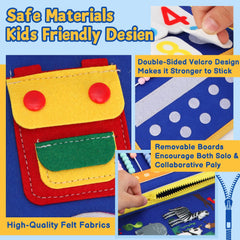 R RUCKERCO Busy Book buckle activity supports practical self-help skills