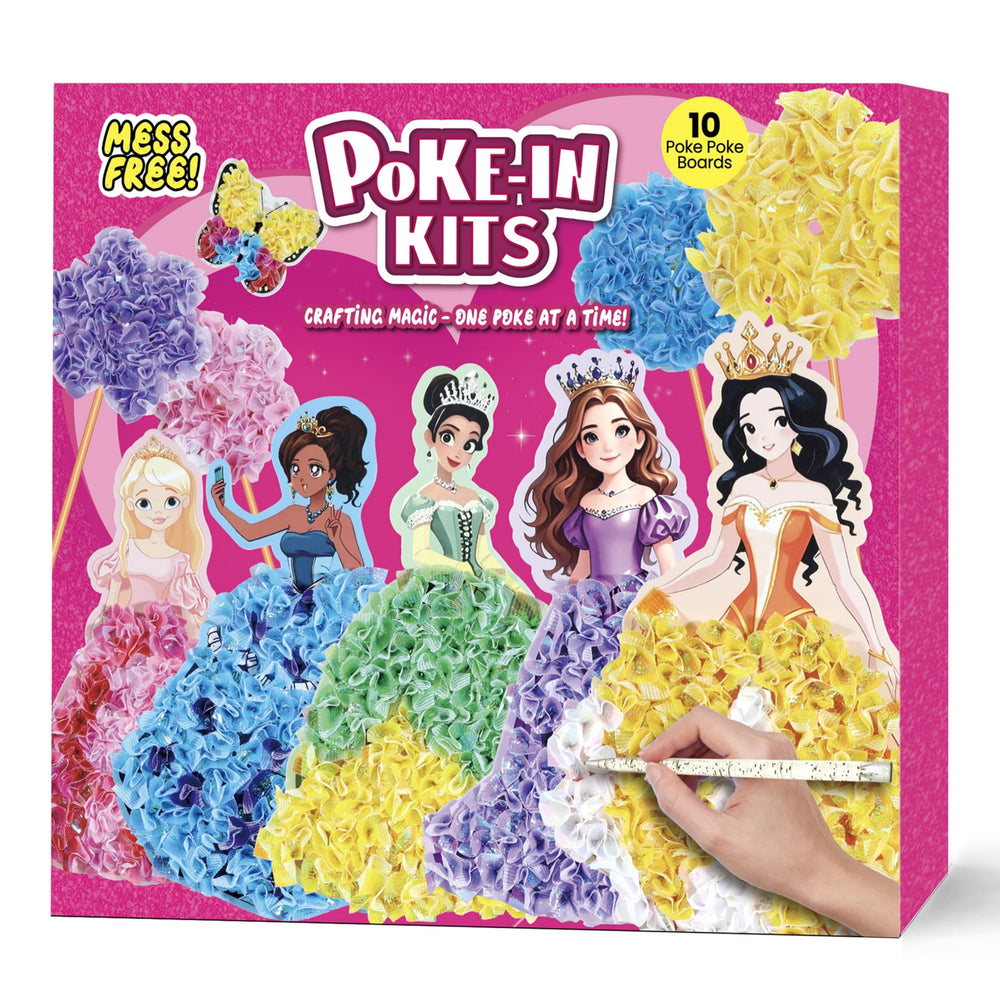 R RUCKERCO Poke Art Princess Kit 10-piece set for mess-free crafting and imaginative play