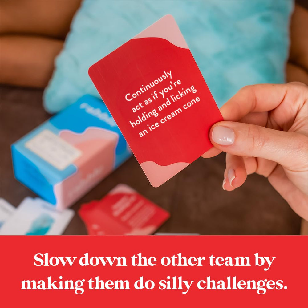 Rabble silly-challenges showcases playful dares that slow opponents.