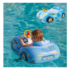 RADSHSP baby pool float with 3D car design for engaging pool time and safety