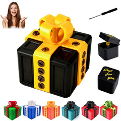 RAESOUL The Annoying Present screws secure the box for a playful reveal.