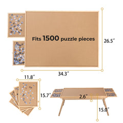 Ragozonery Yacona Puzzle Board drawers storing puzzle piles neatly