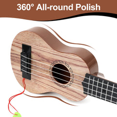 Raimy 17in ukulele picks included, convenient starter kit for young players.