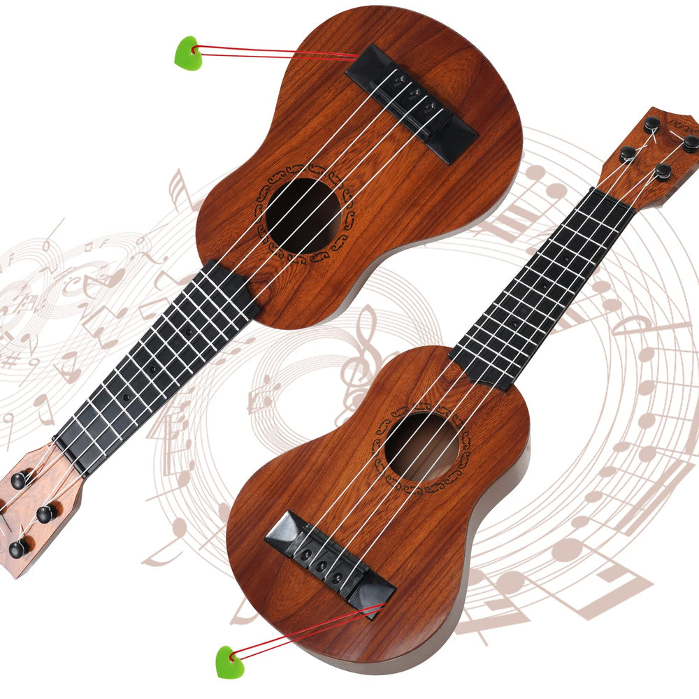 Raimy 17in kids ukulele strings-closeup promotes clear resonant sound.