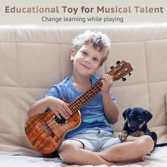 Realistic instrument experience from Raimy helps practice rhythm and chords.