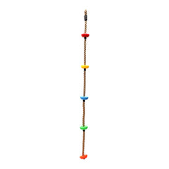 Rainbow Craft five knotted foot holders provide secure footholds for climbs