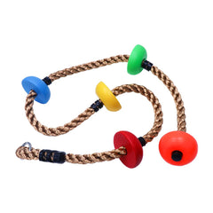 Rainbow Craft Kids ninja rope in action supports safe obstacle course play