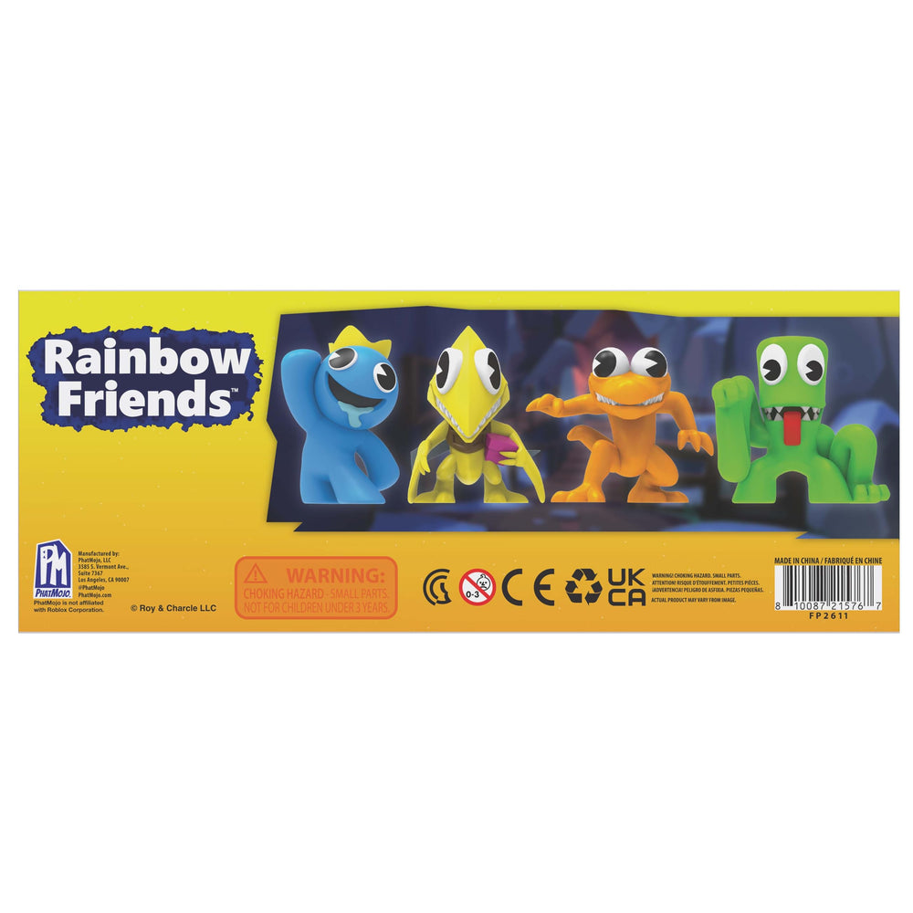 Collectible Rainbow Friends pack closeup reveals fine sculpt.
