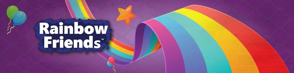 Rainbow Friends Orange plush on shelf, ready for gifting and collection.