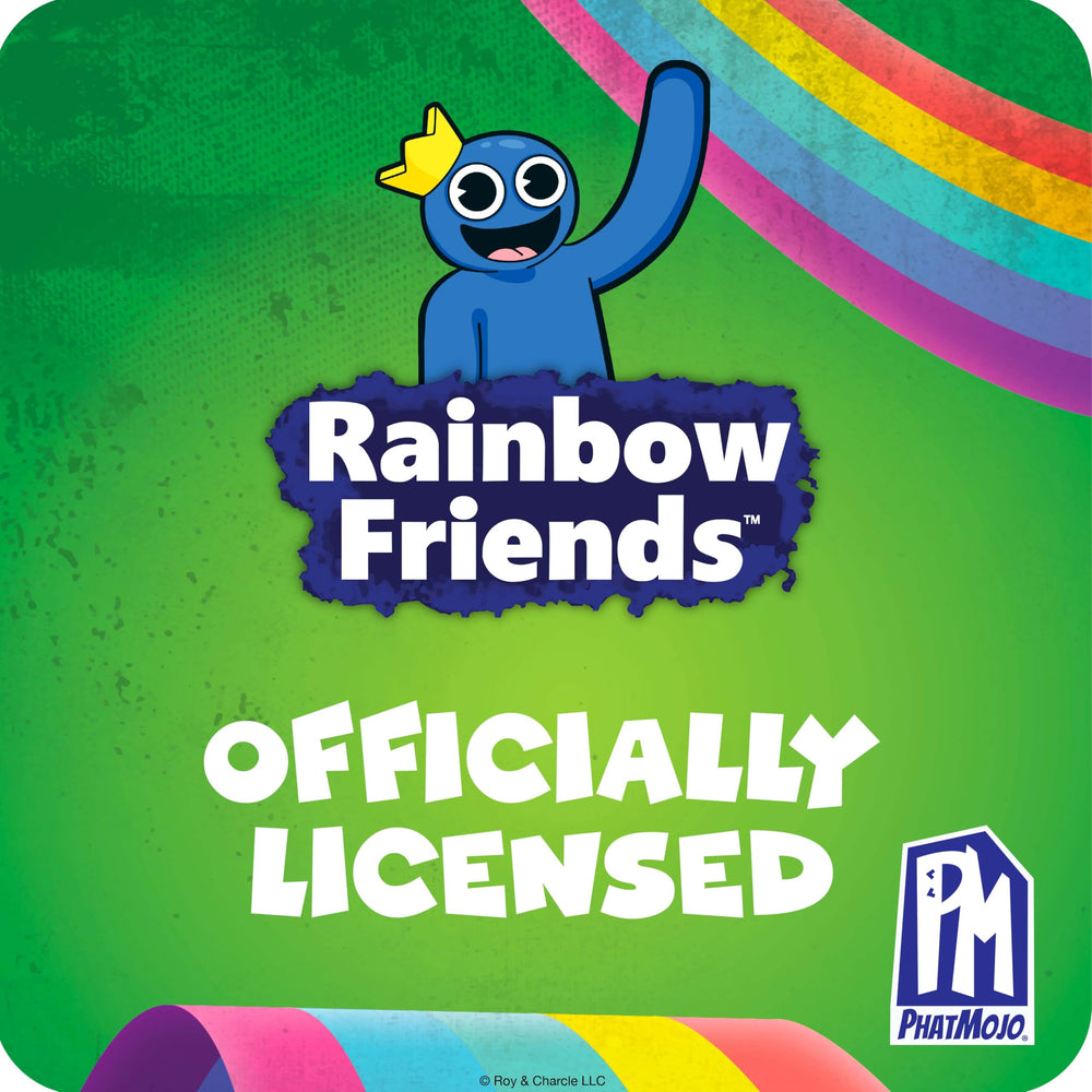 Rainbow Friends Series 2 minifigures in-hand shot highlights buildable storytelling