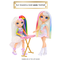 Rainbow High Amaya complete rock band outfit boosts imaginative fashion and performance play.