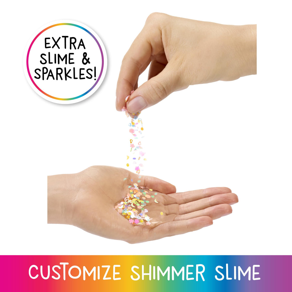 Rainbow High Bella leg slime application demonstrates customizable rainbow leg look.