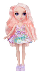 Rainbow High Bella pink dress for stylish play and storytelling.
