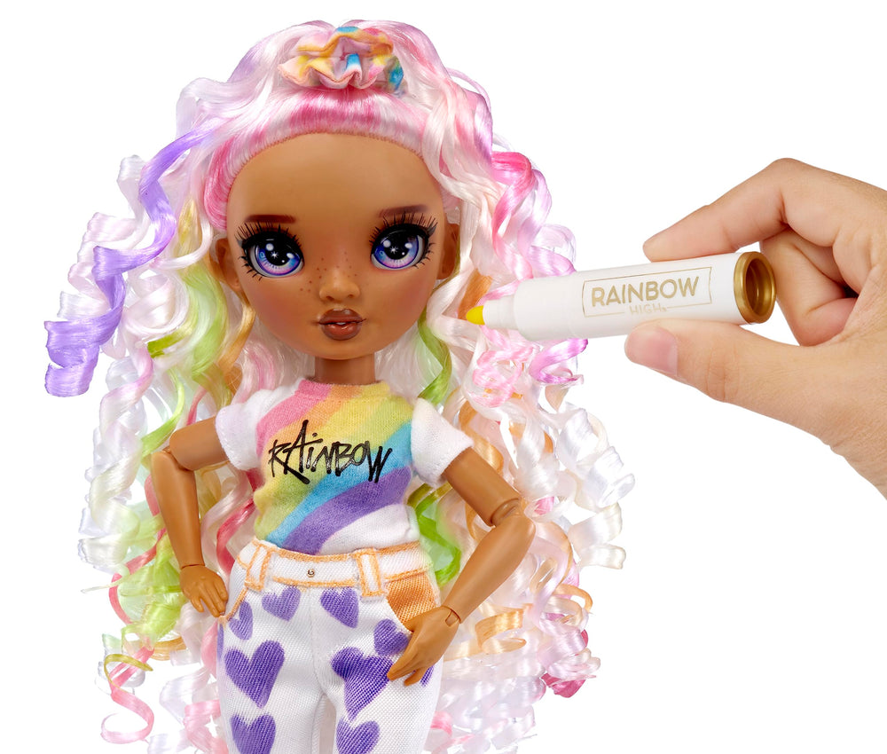 Rainbow High Color & Create doll shoes coloring for bold style