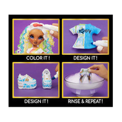 Rainbow High Color & Create doll tie-dye look for unique patterns