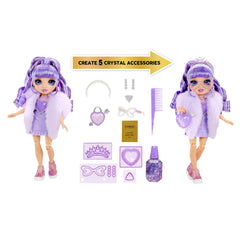 Rainbow High crystal accessories kit items ready to craft five pieces.