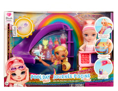 Rainbow High Littles pool day playset Blush doll sparks imaginative play