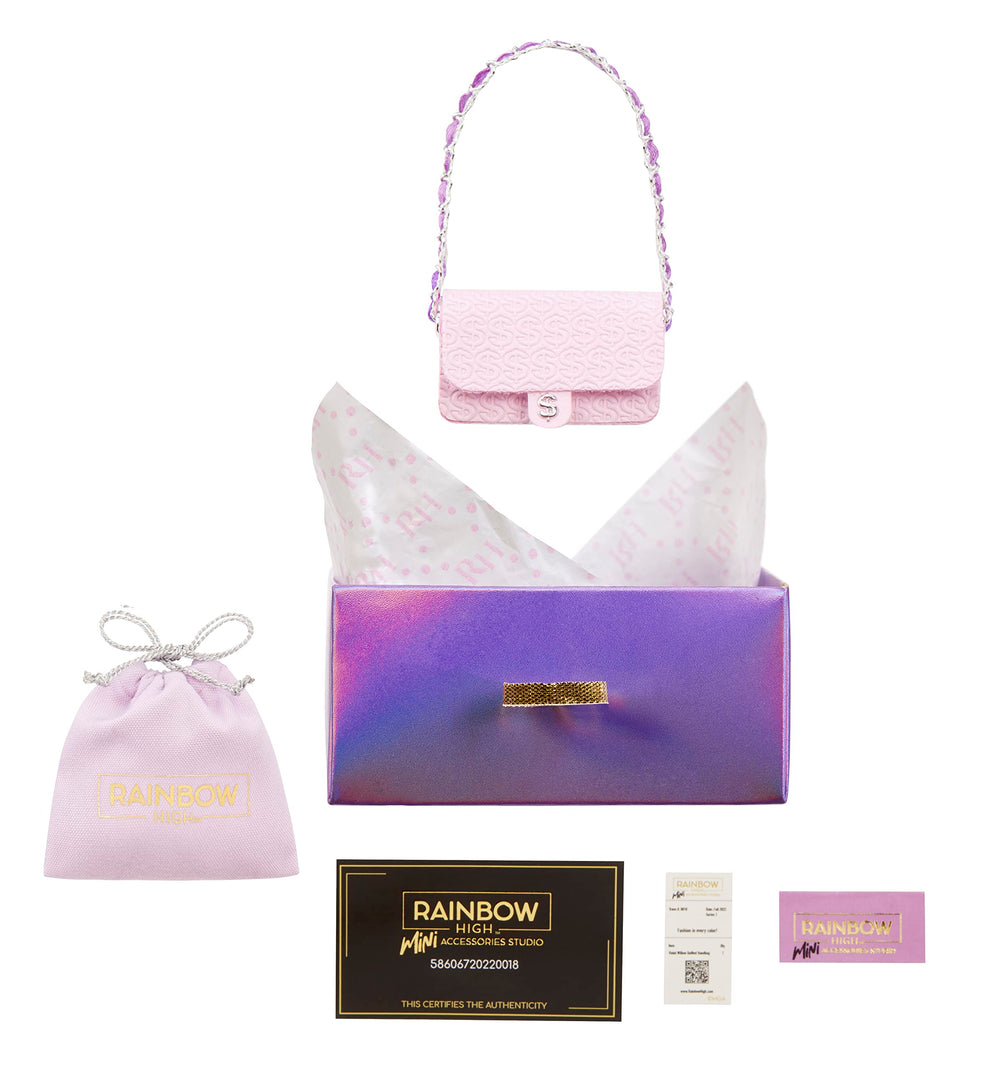 Rainbow High dust bag and tissue for luxe storage and presentation