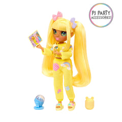 Rainbow High PJ Party portable speaker to share stories and music.