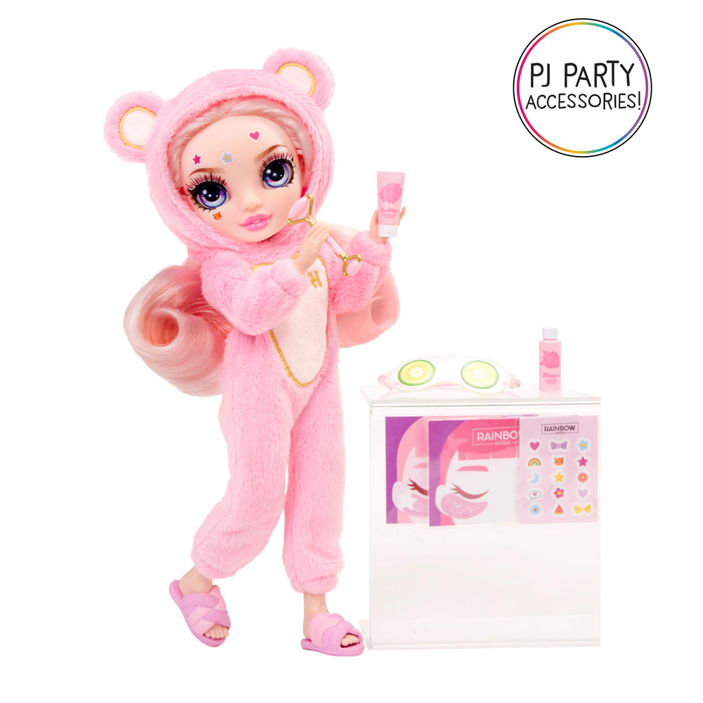 Rainbow High PJ Party unboxing and display ideas for kids.