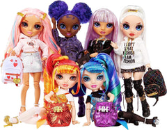 Rainbow High younger-older Holly playset encourages sibling storytelling ideas.