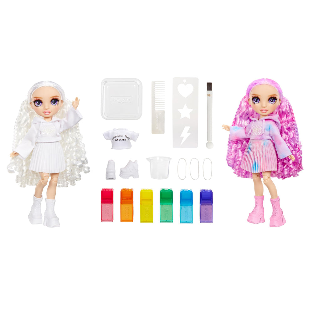Rainbow High Watercolor & Create tie-dye kit with stencils for fun patterns.