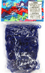 Rainbow Loom navy blue jelly rubber bands refill for vibrant loom bracelets.
