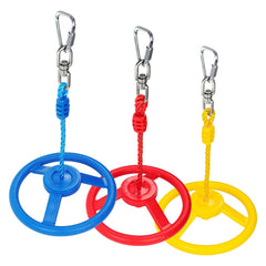 Rainbow Craft Ninja Monkey Wheel close-up, durable PP build for long-lasting outdoor play.