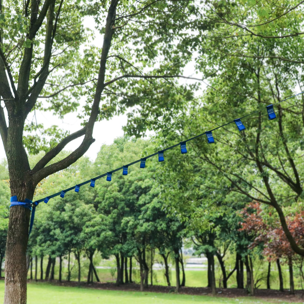 Rainbow Craft outdoor training setup shows a complete kids' ninja play zone.